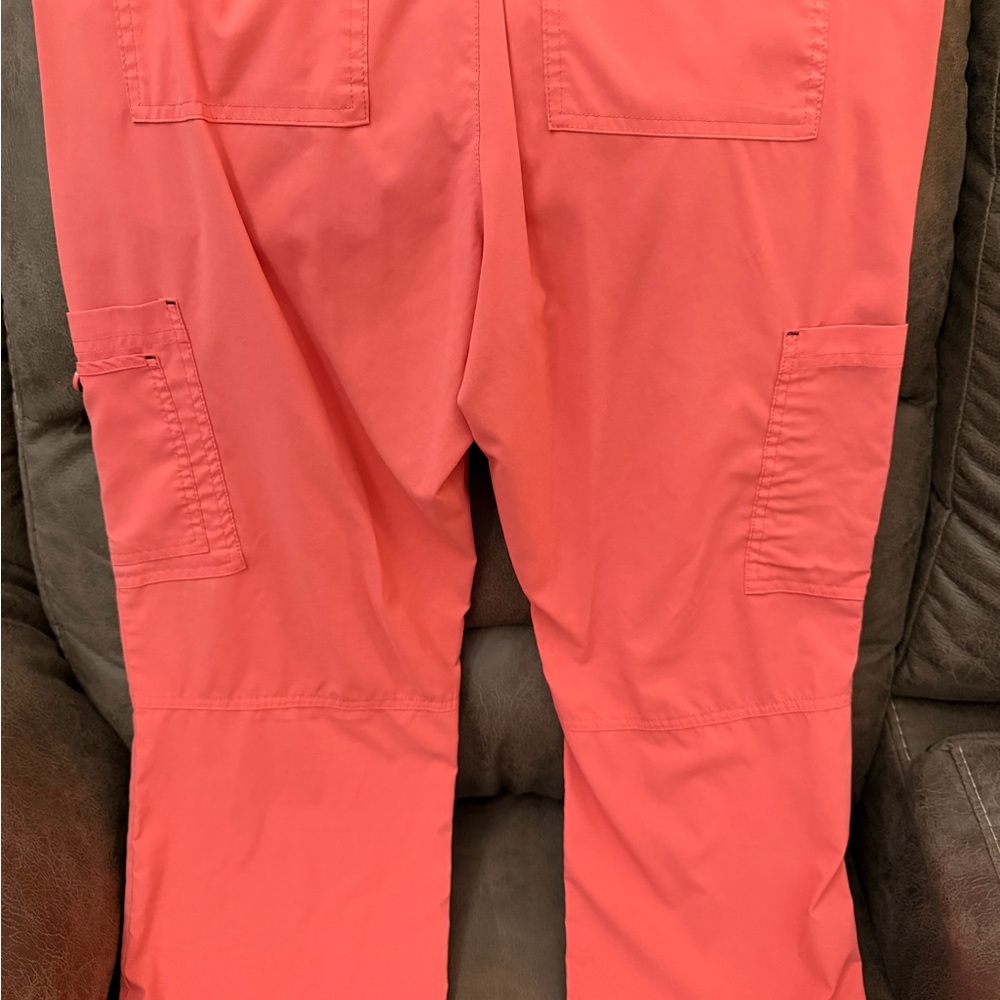 Koi Coral Scrub Pants with Navy Accents - Picture 8 of 8